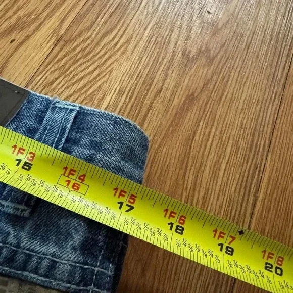 SouthPole Jeans Baggy Patchwork Y2K Skater Rare Denim Size 34 34x31 - Picture 6 of 8